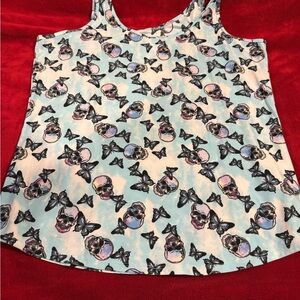 Skull and Butterfly Tank Top